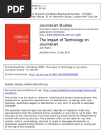 Pavlik, The Impact of Technology On Journalism