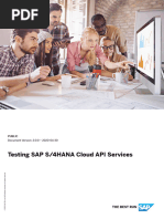 Testing SAP S4HANA Cloud API Services