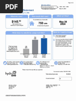 Hydro One Bill - Aprile