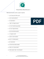 Present Perfect Form Mixed Exercise 1