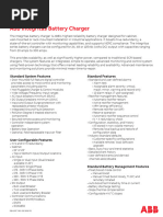 ABB Integritas Battery Charger Spec Sheet