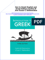 Full Ebook of Introduction To Greek English and Ancient Greek Edition Cynthia W Shelmerdine Susan C Shelmerdine Online PDF All Chapter