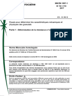 Norme Marocaine: Essais Pour Déterminer Les Caractéristiques Mécaniques Et Physiques Des Granulats