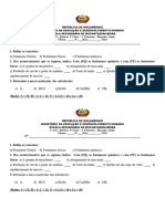 Testes Quimica 1 Trismestre