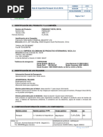 Hoja de Seguridad Paraquat 200SL