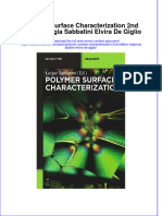 Full Ebook of Polymer Surface Characterization 2Nd Edition Luigia Sabbatini Elvira de Giglio Online PDF All Chapter