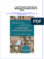 Full Ebook of Principles and Practice of Structural Equation Modeling 5Th Edition Rex B Kline Online PDF All Chapter