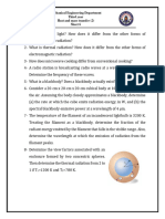 Sheet 6 Radiation+Sol