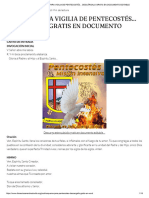 Esquema para Vigilia de Pentecostés... Descárgalo Gratis en Documento Editable