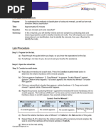 Mineral and Rock Classification - Student - VirtualLabG