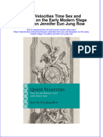 Full Ebook of Queer Velocities Time Sex and Biopower On The Early Modern Stage 1St Edition Jennifer Eun Jung Row Online PDF All Chapter