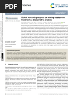 Global Research Progress On Mining Wastewater Treatment - A Bibliometric Analysis (Ingles)