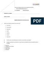 Examen Diagnostico de Salud Integral