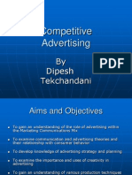 Competitive Advertising: by Dipesh Tekchandani