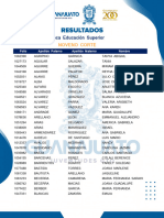 Resultado Superior 9no Corte