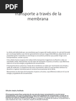 Transporte A Través de La Membrana 2023