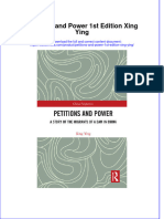 Full Ebook of Petitions and Power 1St Edition Xing Ying Online PDF All Chapter