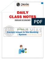 Indian Economy 15 - Daily Class Notes - UPSC Sankalp Hinglish