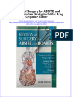 Full Ebook of Review of Surgery For Absite and Boards Christian Devirgilio Editor Areg Grigorian Editor Online PDF All Chapter