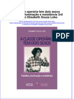 PDF of A Classe Operaria Tem Dois Sexos Trabalho Dominacao E Resistencia 3Rd Edition Elisabeth Souza Lobo Full Chapter Ebook