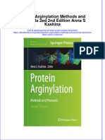 Full Ebook of Protein Arginylation Methods and Protocols 2ed 2Nd Edition Anna S Kashina Online PDF All Chapter