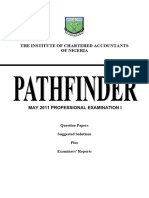 Pathfinder Professional Examination I May 2011