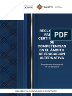 4 Reglamento para La Certificación de Competencias en El Ámbito de Educación Alternativa