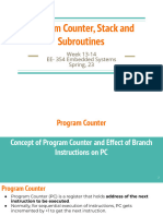 Week 13-14 PC Stack & Subroutines