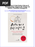 PDF of Antes Que O Cafe Esfrie 2 Novas E Emocionantes Viagens No Tempo 1St Edition Toshikazu Kawaguchi Full Chapter Ebook