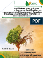 Appel À Candidature CCADD