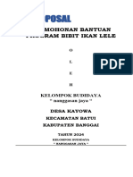 Proposal Program Ikan Lele-BERKAT MARENAK