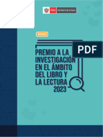 Bases Premio Investigación Libro y Lectura 2022