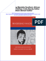 Full Ebook of Reassessing Mandela Southern African Studies 1St Edition Colin Bundy Editor William Beinart Editor Online PDF All Chapter