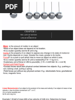 Physics Mechanics CHAPTER 2 