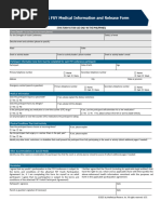 2021 Medical Information and Release Form