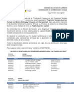 Padrón Guerrero Cumple Región Centro