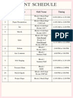 Pink Modern Simple Class Attendance Sheet 