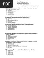 3rd Year BDS (MCQ'S)