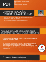 UNIDAD I - Teologìa e Historia de Las Religiones