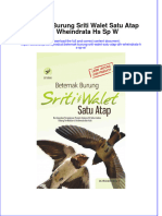 PDF of Beternak Burung Sriti Walet Satu Atap DRH Wheindrata Hs SP W Full Chapter Ebook