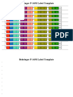 Behringer P-16M Label Template