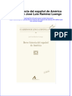 Full Download Breve Historia Del Espanol de America 4Th Edition Jose Luis Ramirez Luengo Online Full Chapter PDF