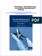 Full Ebook of Aircraft Performance An Engineering Approach 2Nd Edition Mohammad H Sadraey Online PDF All Chapter