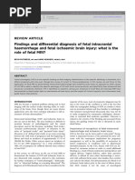 Fetal Intracranial Hemorrhage and Ischemic Brain Injury. PUTBRESE. 2016