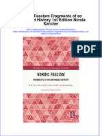 Full Ebook of Nordic Fascism Fragments of An Entangled History 1St Edition Nicola Karcher Online PDF All Chapter