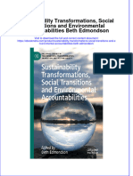 Full Ebook of Sustainability Transformations Social Transitions and Environmental Accountabilities Beth Edmondson Online PDF All Chapter