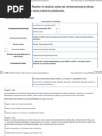 Examen (APEB1-30 - ) Práctica Realice Un Análisis Sobre Las Consecuencias Jurídicas Del Delito, en Base A Los Casos Prácticos Planteados.