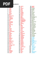 Vocabulary List Secondary