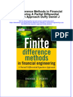 PDF of Finite Difference Methods in Financial Engineering A Partial Differential Equation Approach Duffy Daniel J Full Chapter Ebook