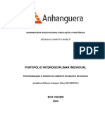 Portfolio Anhanguera - Banco de Dados